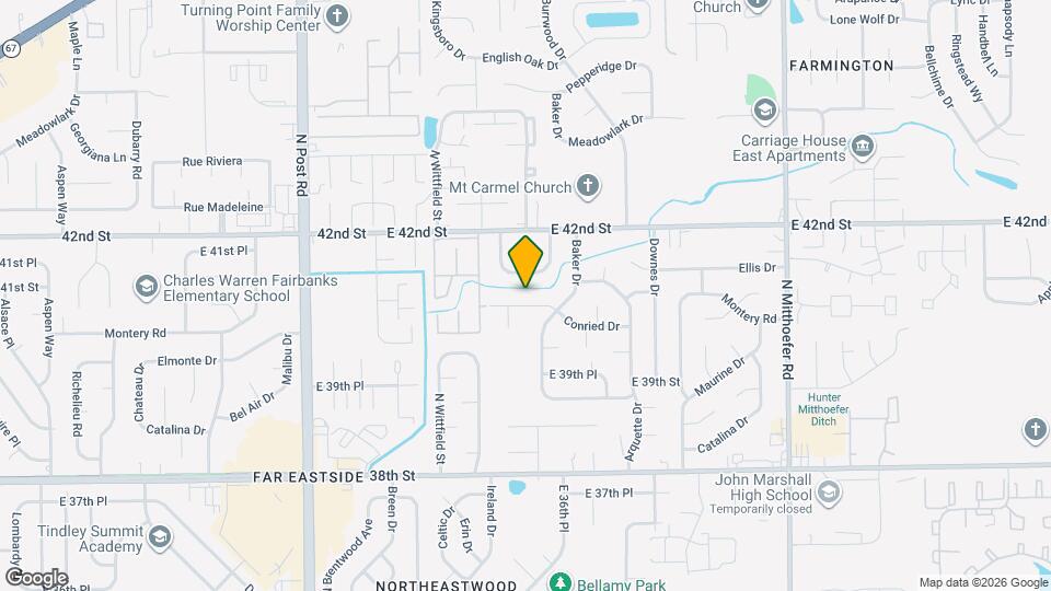 9438 Conried Dr Map and Location Details