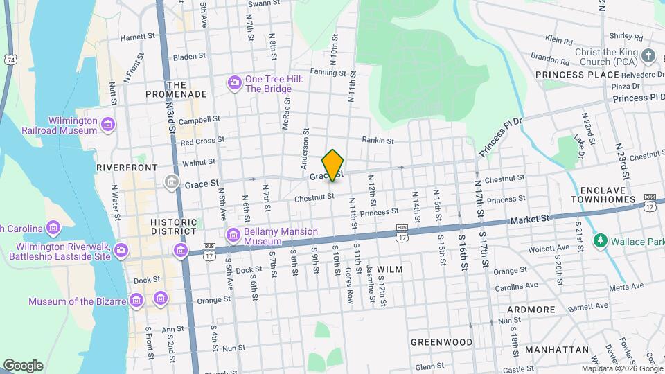 210 N 10th St Map and Location Details