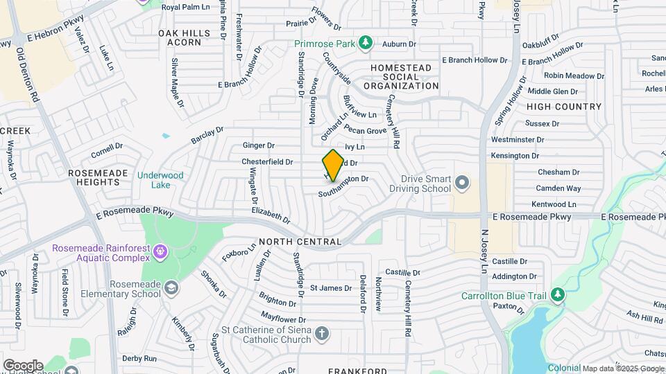 1715 Southampton Dr Map and Location Details