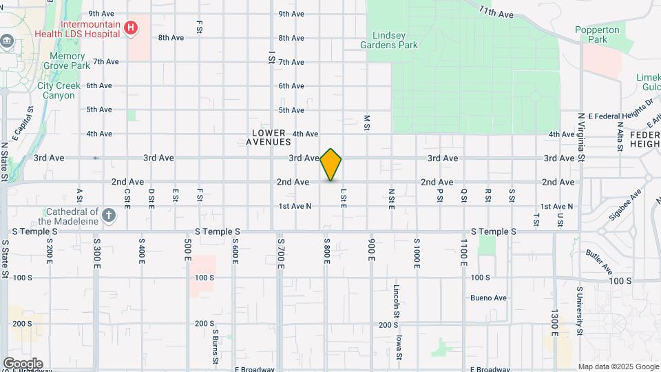 718 E 2nd Ave Map and Location Details