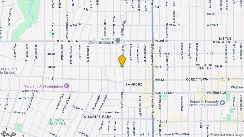 505 S Wilton Pl Map and Location Details