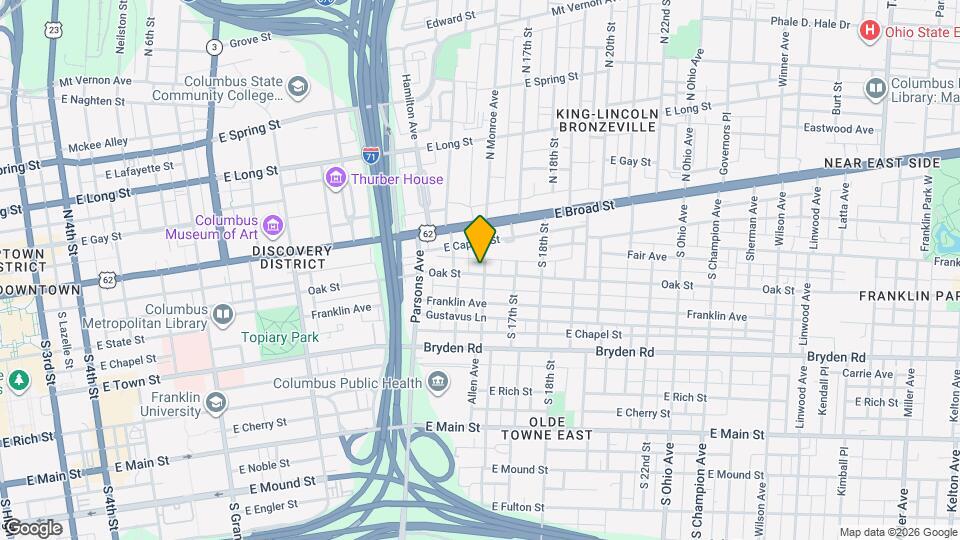 798 Oak St Map and Location Details