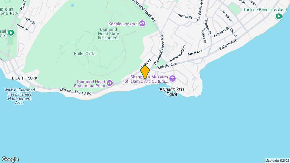 3787 Diamond Head Rd Map and Location Details