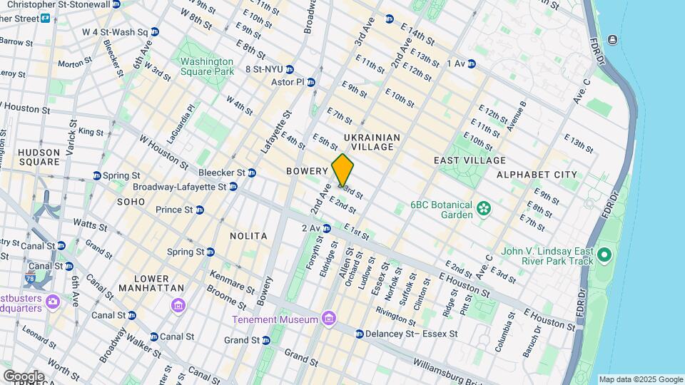 60 E 3rd St Map and Location Details