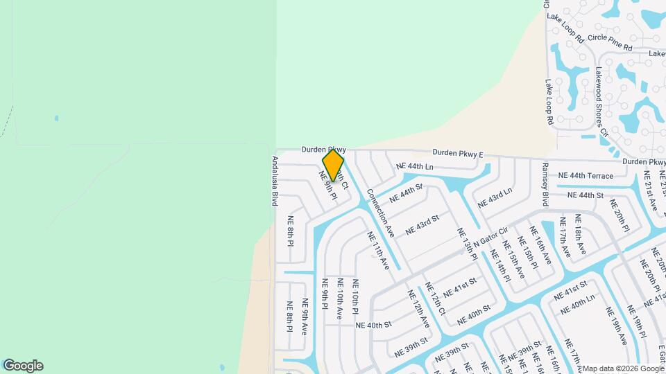 4317 NE 9th Pl Map and Location Details