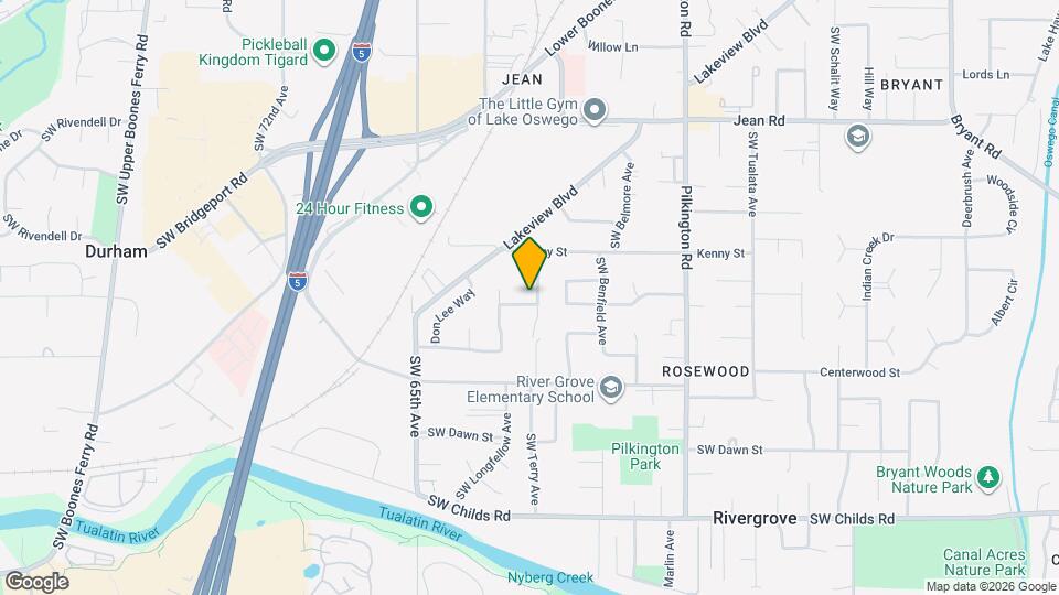 6053 SW Fernbrook St Map and Location Details