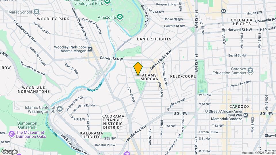 1856 Mintwood Pl NW, Unit 4 Mapa y Detalles de la Ubicación