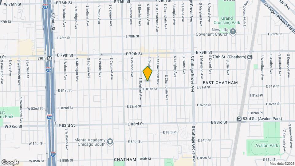 8040 S Rhodes Ave Map and Location Details