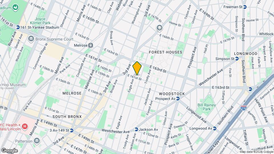 621 E 161st St Map and Location Details