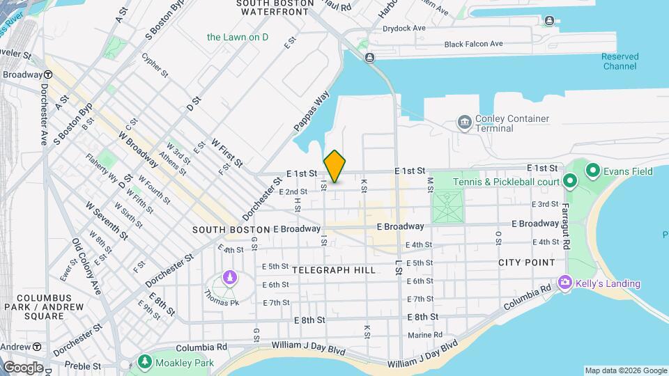 596 E 2nd St, Unit 3 Map and Location Details