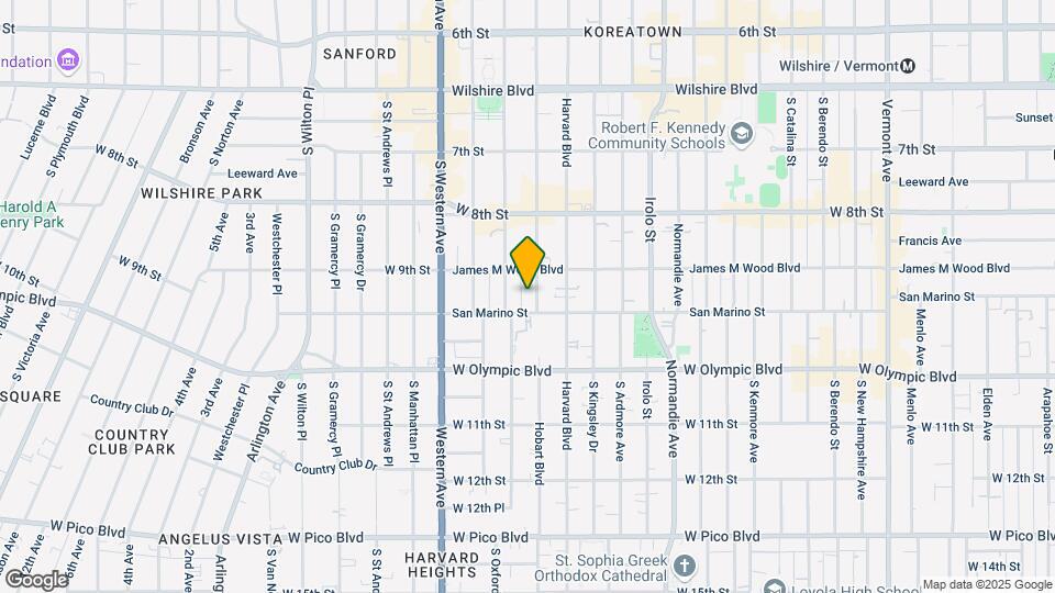 925 S Hobart Blvd Map and Location Details