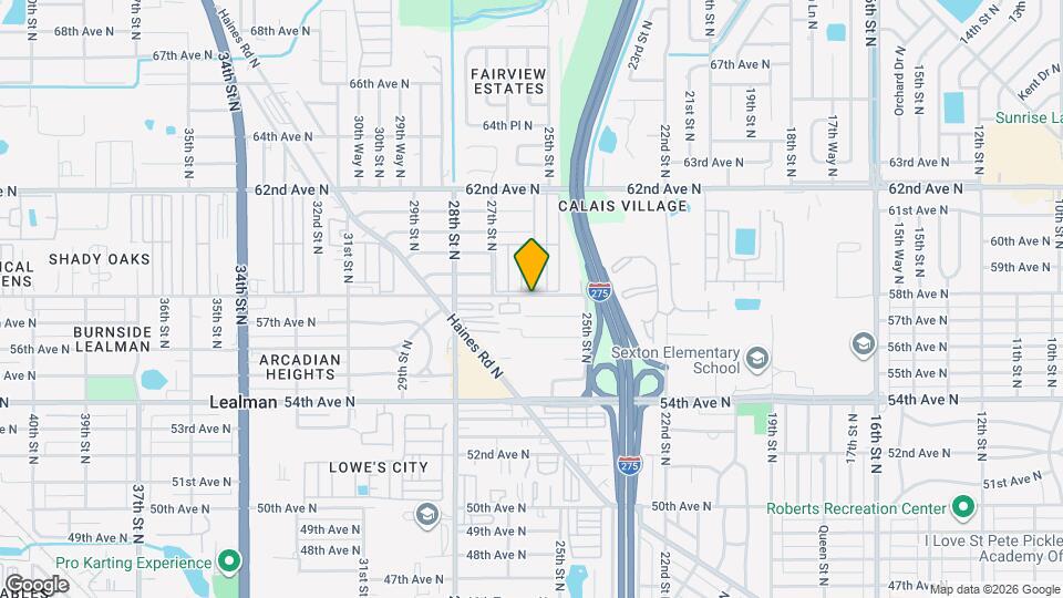 2580 58th Ave N Map and Location Details