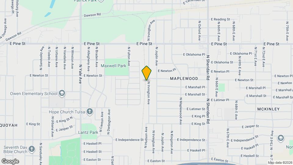 1072 N Irvington Ave Mapa y Detalles de la Ubicación