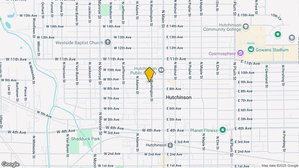 815 N Washington St Map and Location Details