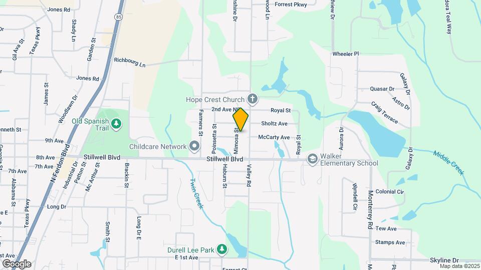 5525 Mimosa St Map and Location Details