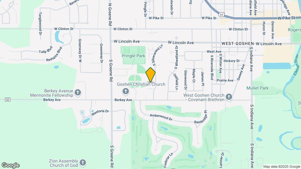 427 S Silverwood Ln Map and Location Details