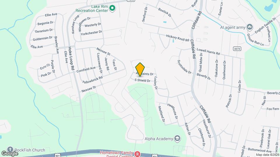 7723 S Shield Dr Map and Location Details