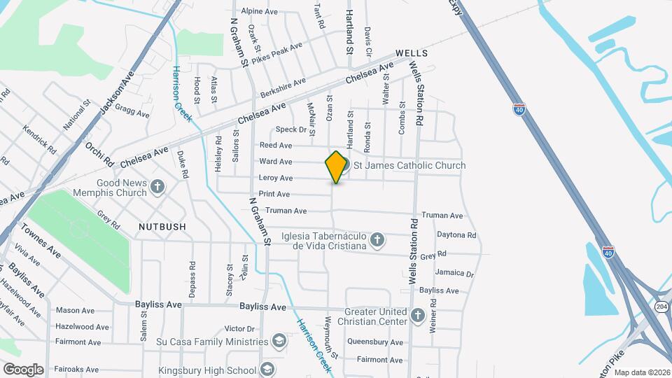 1606 Ozan St Map and Location Details