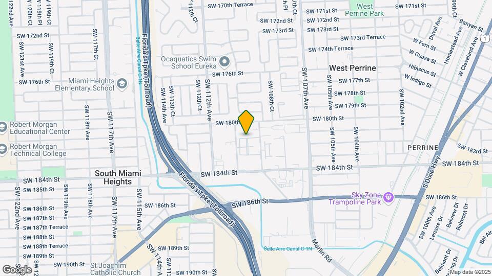 10949 SW 181st Terrace Map and Location Details