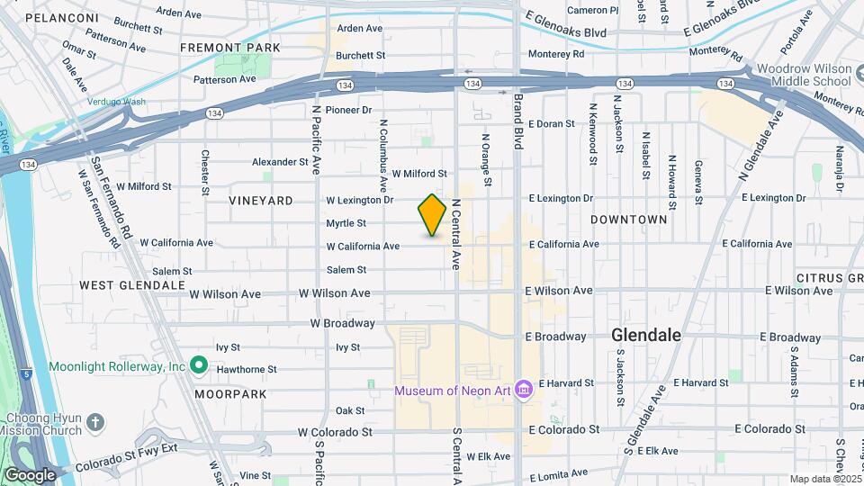 327 W California Ave Map and Location Details