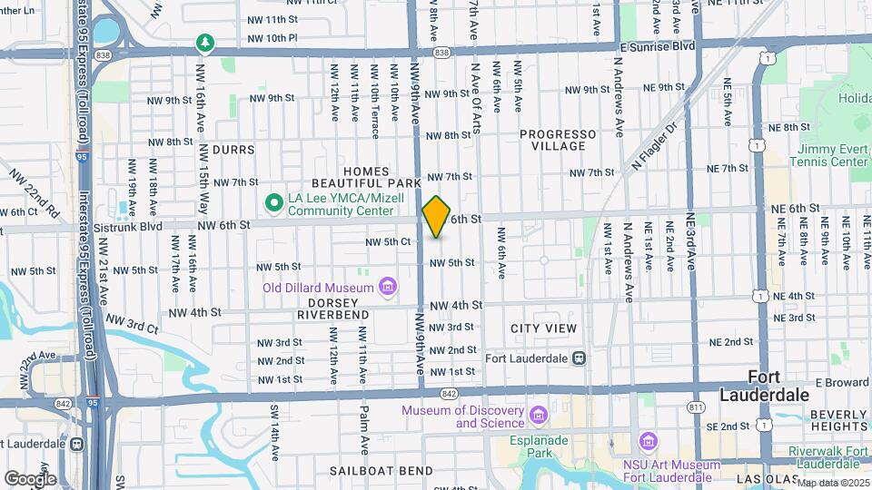 519 NW 8th Ave Map and Location Details