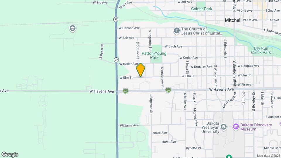 1411 W Elm Ave Map and Location Details