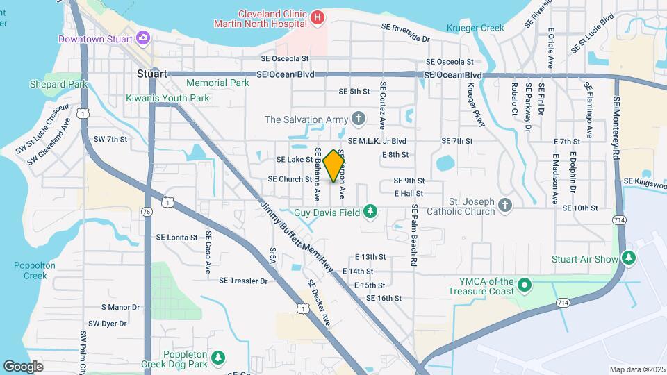 909 SE Nassau Ave Map and Location Details