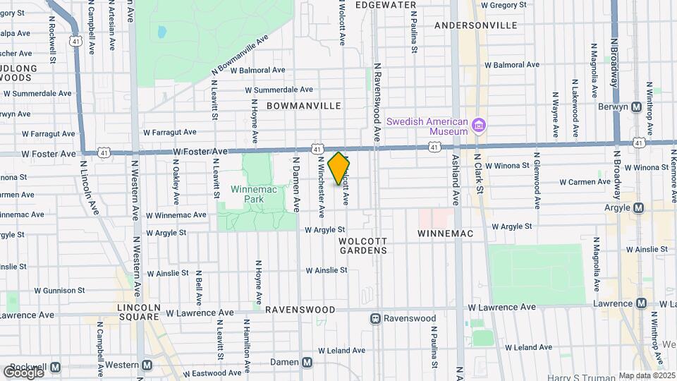 5056 N Wolcott Ave Map and Location Details