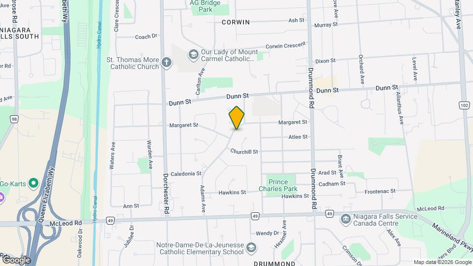 6450 Caledonia St Map and Location Details