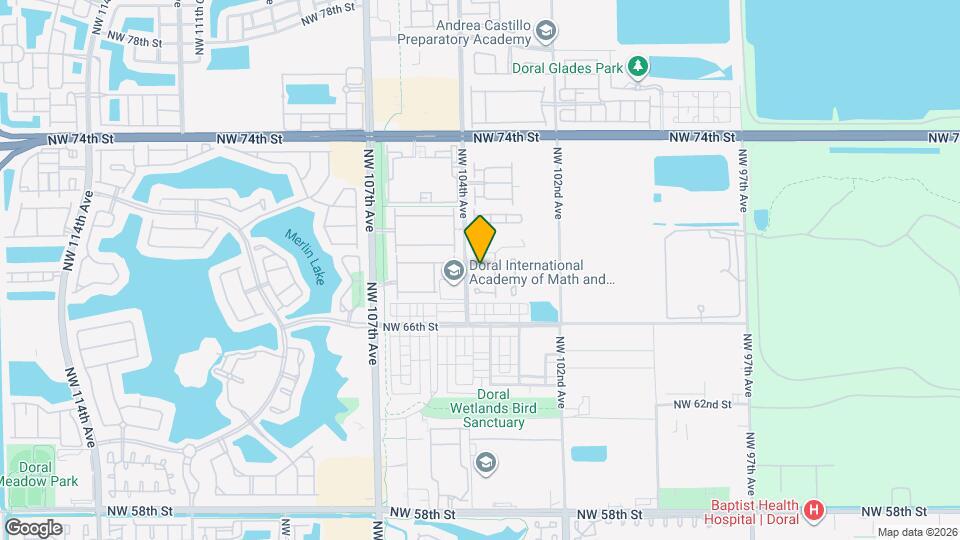 10366 NW 68th Terrace Map and Location Details