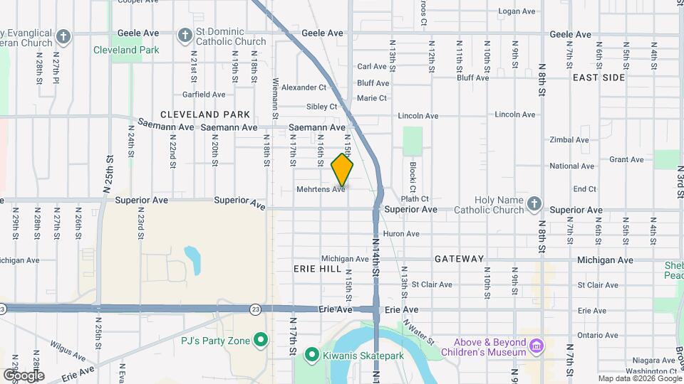 1522 N 15th St Map and Location Details