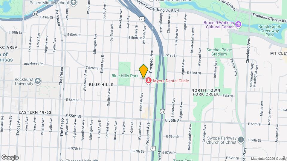 5219 Wabash Ave Map and Location Details