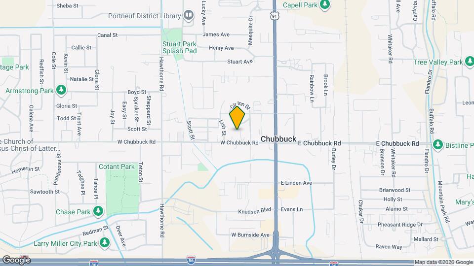210 W Chubbuck Rd Map and Location Details