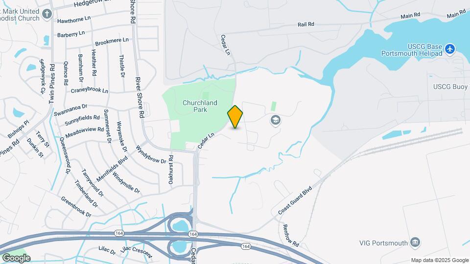 Cedarfield at Churchland Apartments Mapa y Detalles de la Ubicación