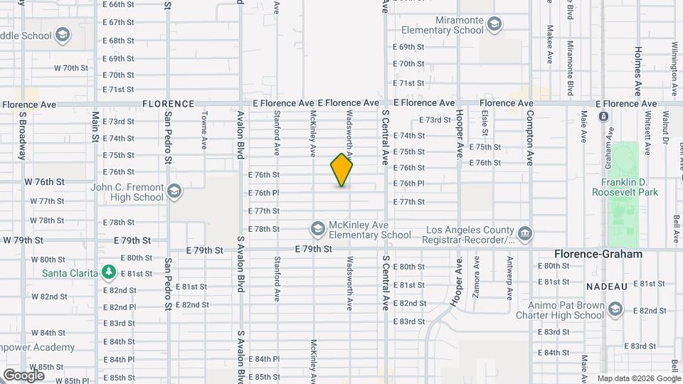 853-853 E 76th Pl Map and Location Details