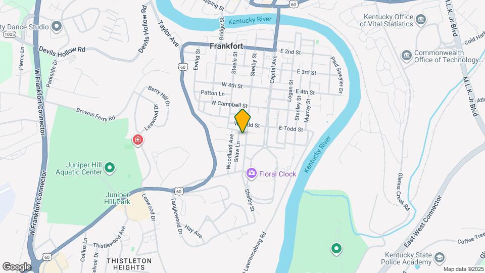 612 Shelby St Map and Location Details