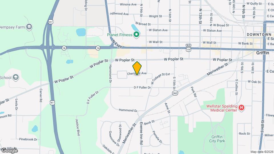 1218 Cherokee Ave Mapa y Detalles de la Ubicación