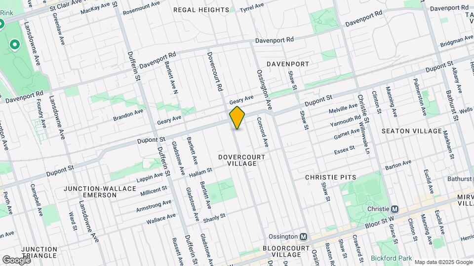 1067 Dovercourt Rd Map and Location Details