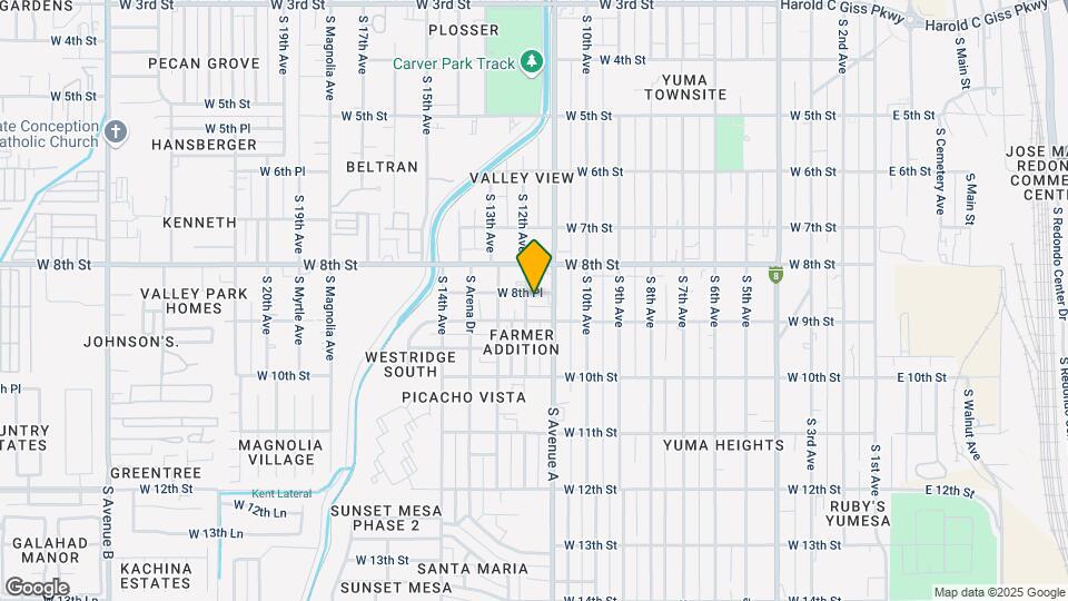 1181 W 8th Pl Map and Location Details