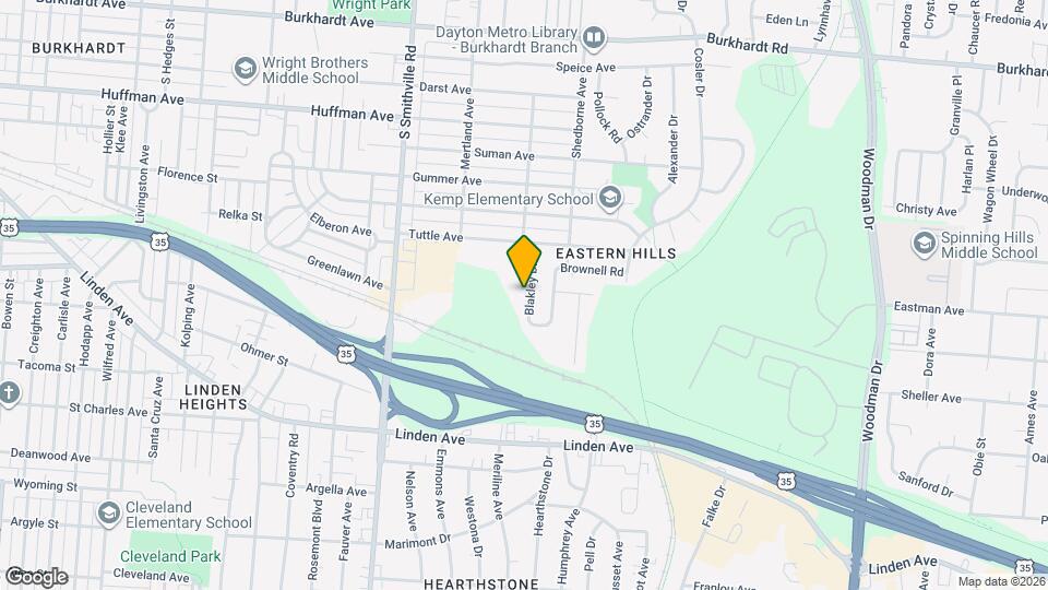 1105 Blakley Dr Map and Location Details