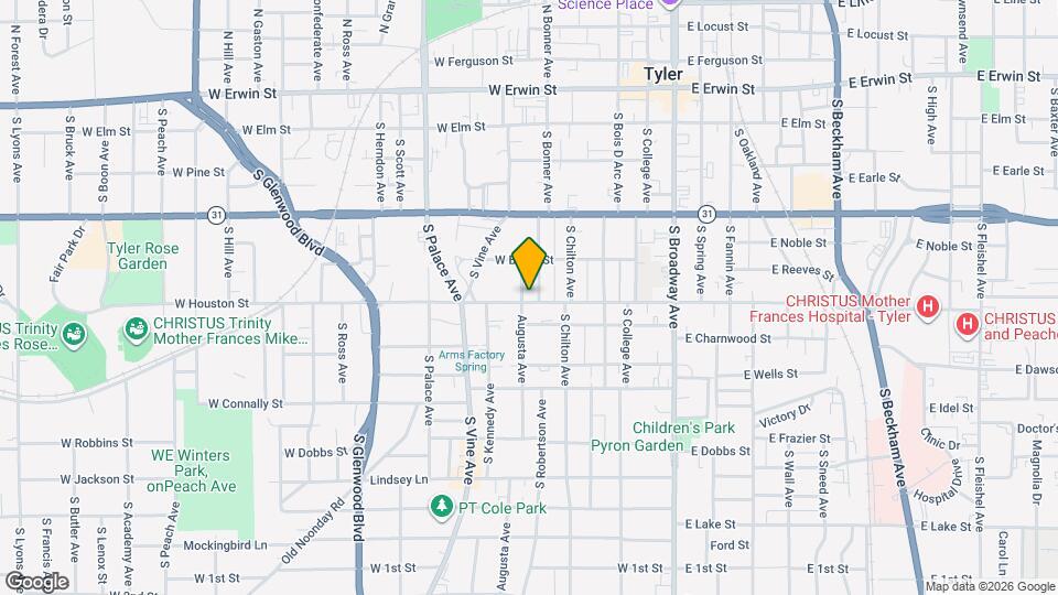 525 W Houston St Map and Location Details