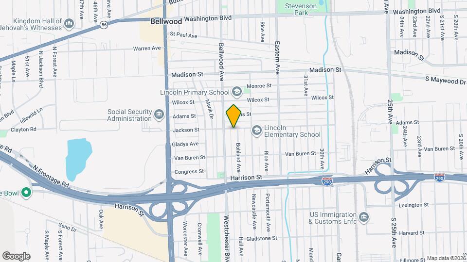 3608 Jackson St Map and Location Details