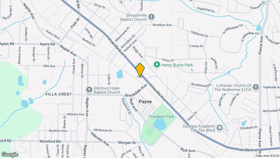 3324 Vineville Ave Map and Location Details