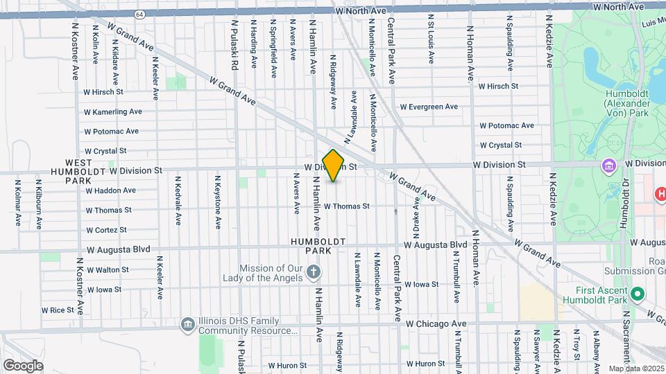 1134 N Ridgeway Ave Map and Location Details