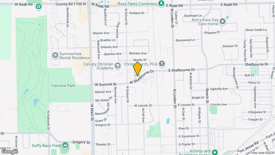 202 W Shelbourne Dr Map and Location Details