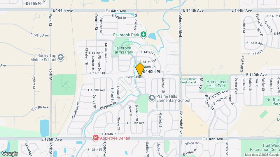 3500 E 140th Ave Map and Location Details