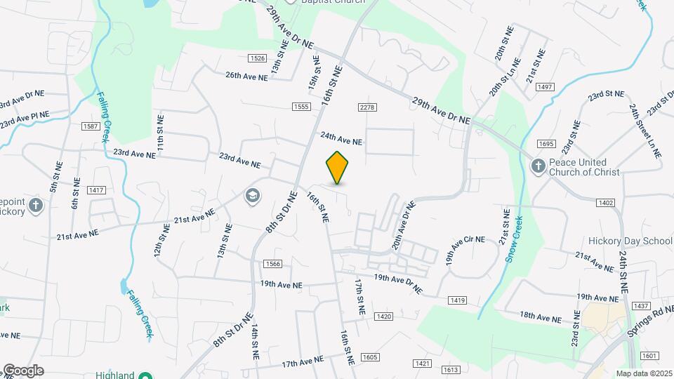 1637 20th Avenue Ct NE Map and Location Details