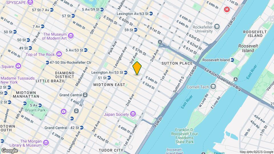 239 East 53rd Street Map and Location Details