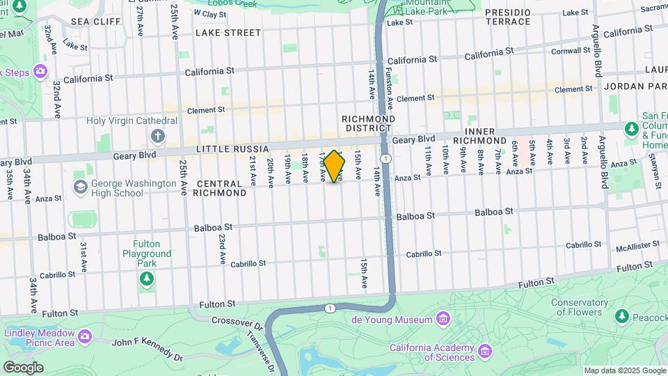 2523 Anza St Map and Location Details