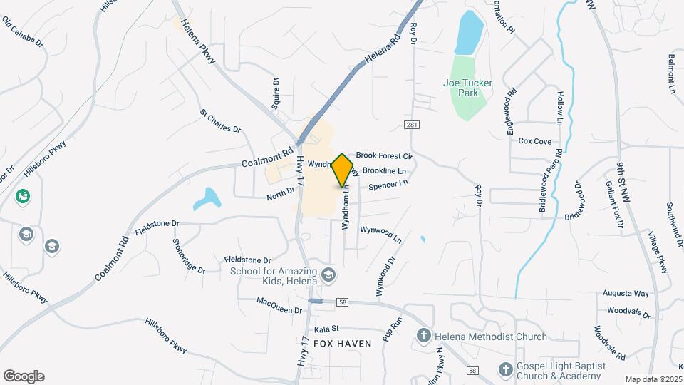 1016 Wyndham Ln Map and Location Details